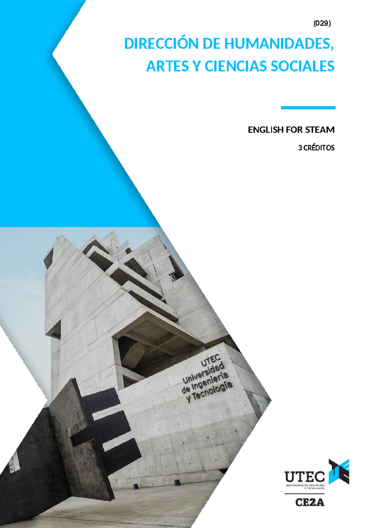 English for Steam - 2021-2 - DIRECCIÓN DE HUMANIDADES, ARTES Y CIENCIAS ...