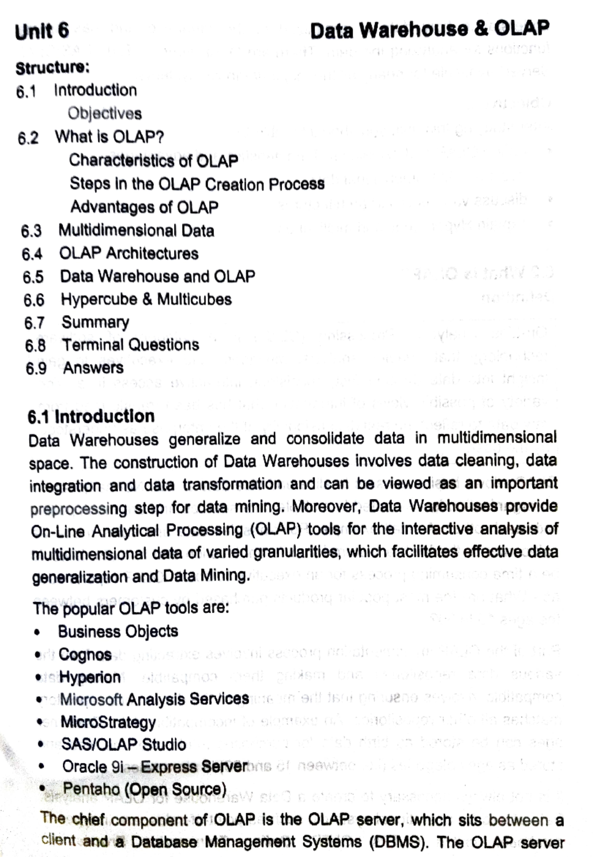 Data warehouse & Olap - Data Warehousing and Data Mining - Studocu