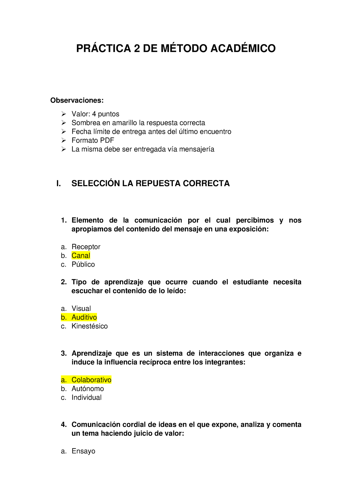 Practica 2 DE Metodo DE Trabajo Academico - PRÁCTICA 2 DE MÉTODO ...