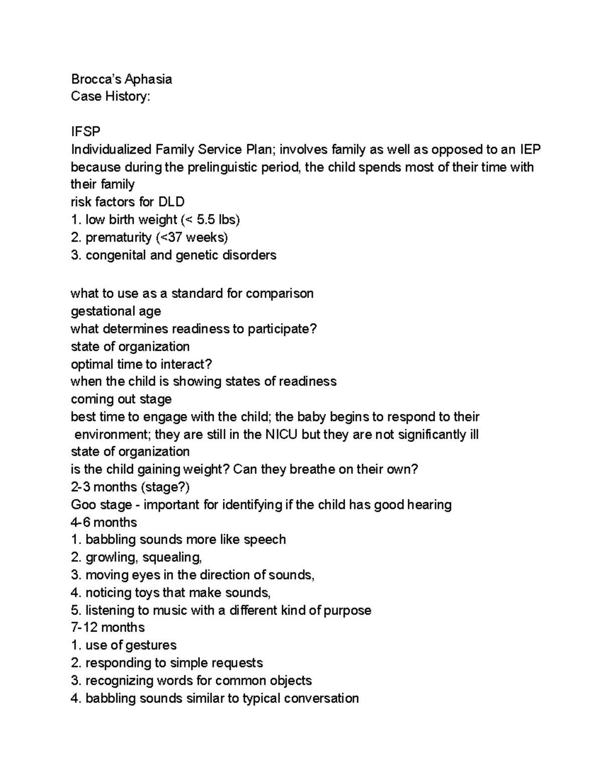Aquired - practice study questions from different modules - Brocca’s ...