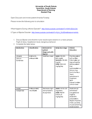 Part2 Student Prep Sim Mood Affect Concept - 1 Department of Nursing ...