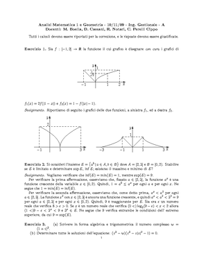 Teoria - Analisi Matematica 1 - PoliMi - Studocu