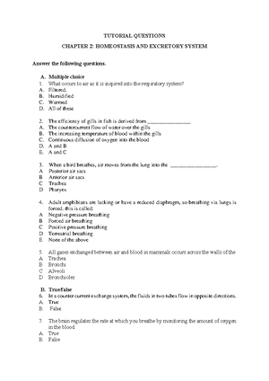 Question Tutorial Nervous System Tutorial Chapter Nervous System