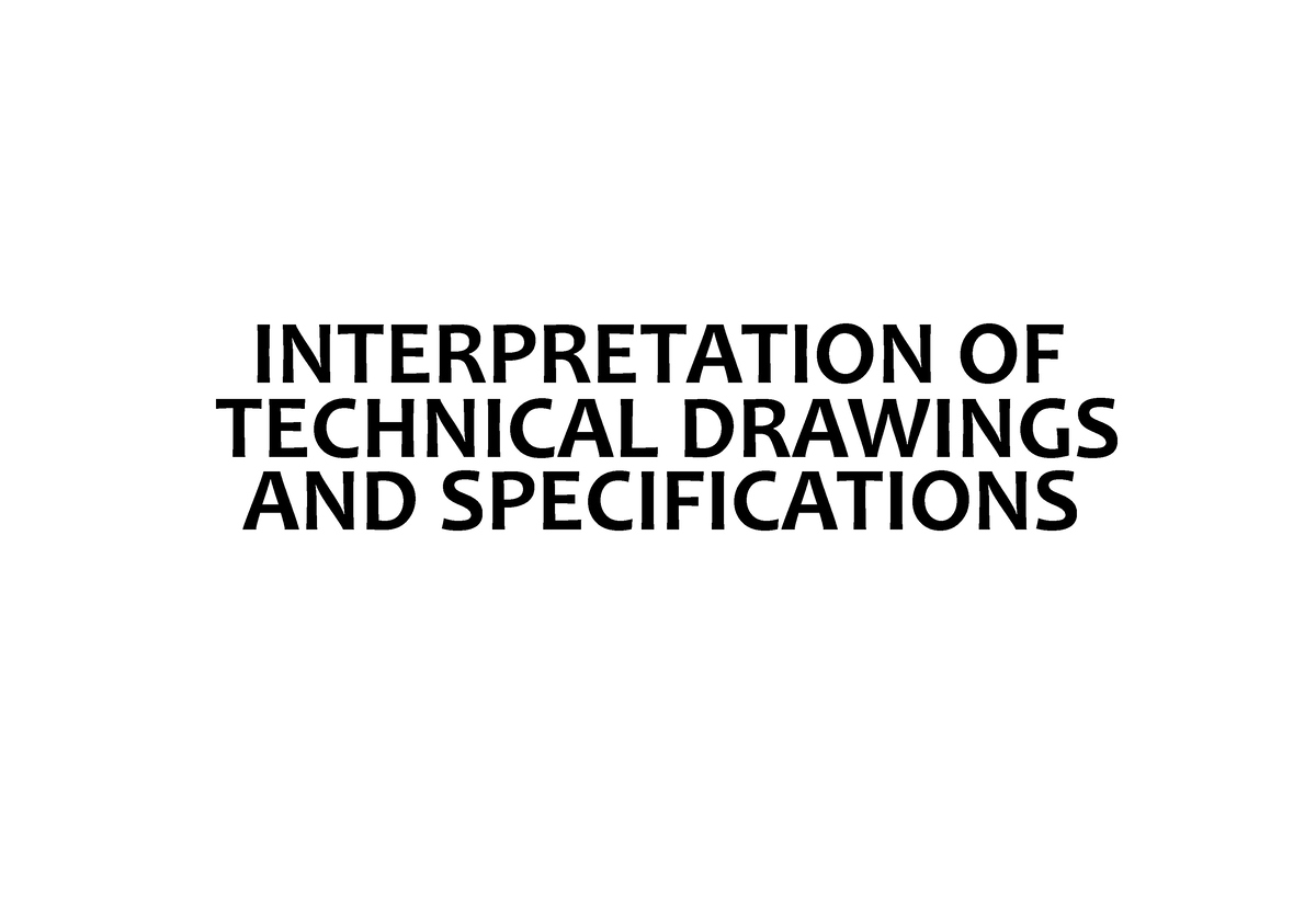 2 TDS Reading measuring tools Lines and symbols Scale reading and dimensioning INTERPRETATION