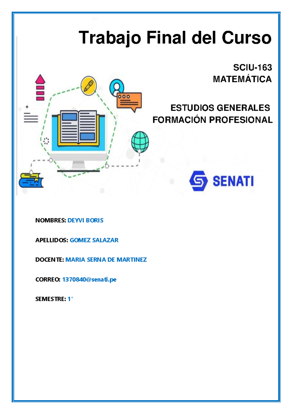 Trabajo Final Matematica - Trabajo Final Del Curso SCIU- MATEMÁTICA ...