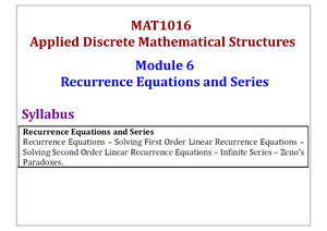 Module 1- Set Theory and its Algebra. Discrete Maths lecture 1 to 6 AY ...