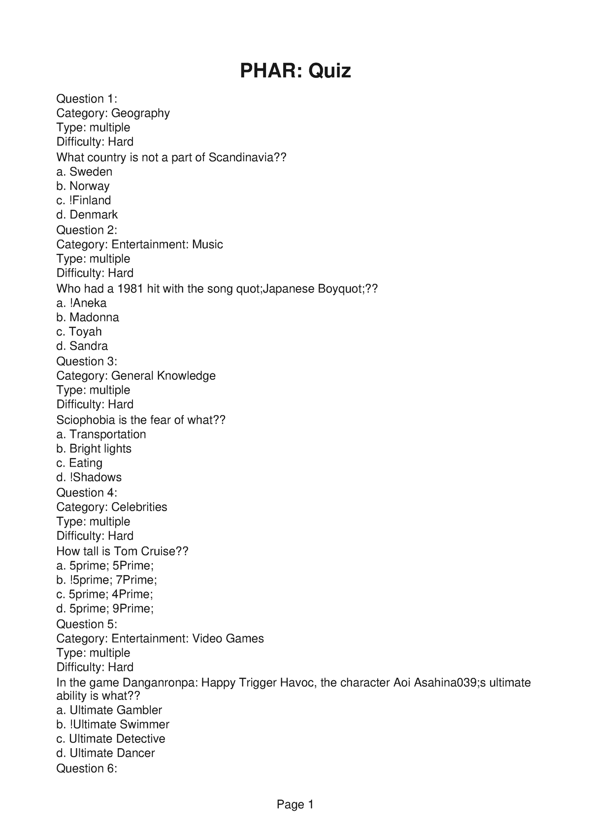 phar 1004 case study quiz 1