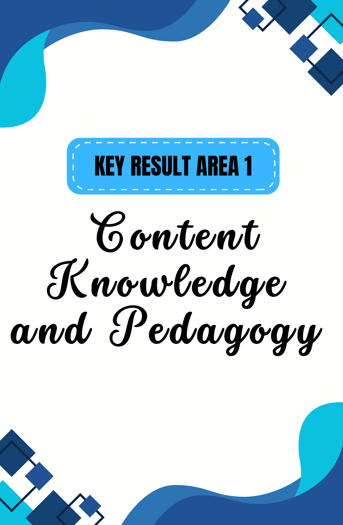 RPMS Template MTI MTII 23 24 - Cont ent Knowledge and Pedagogy KEY ...