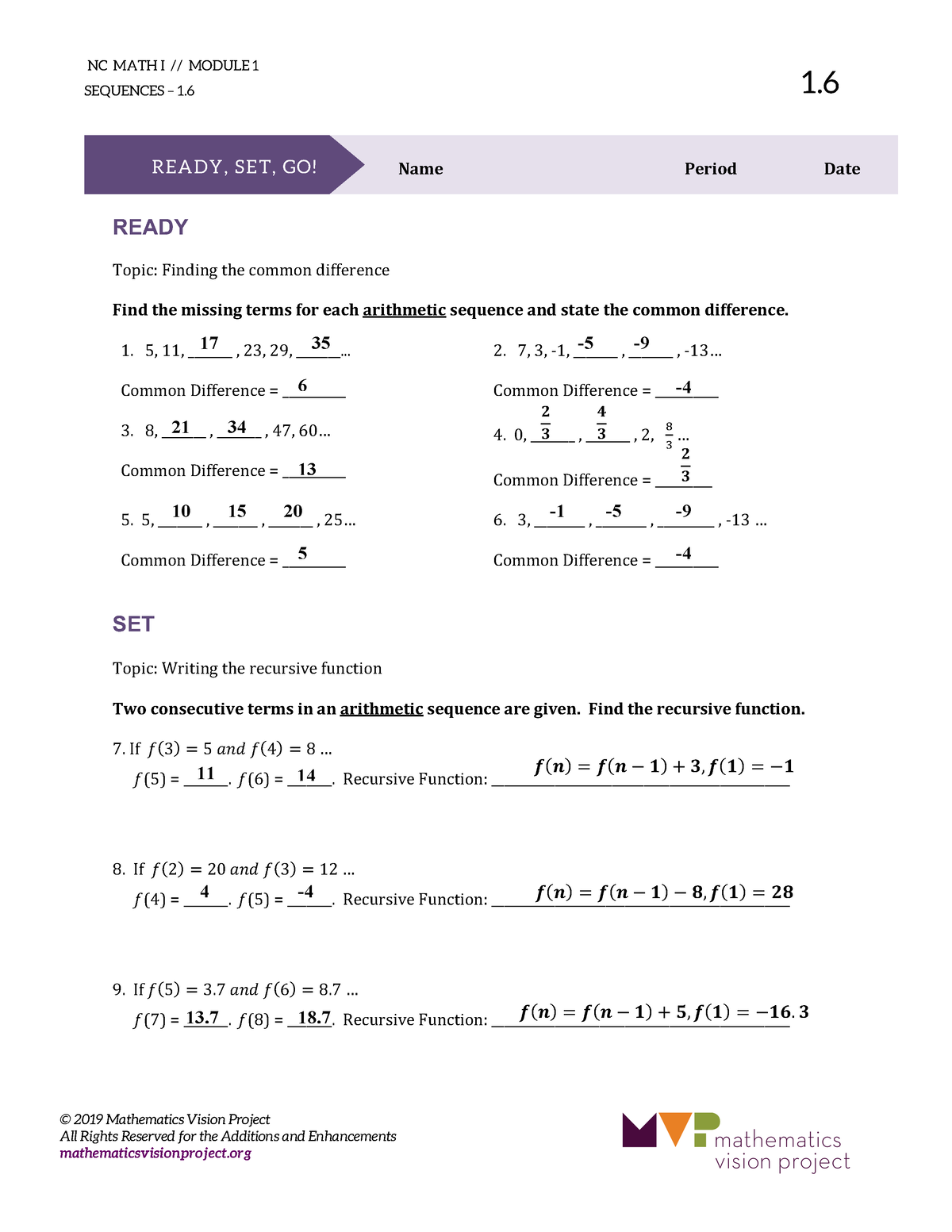 math 1 homework 3.6 ready set go