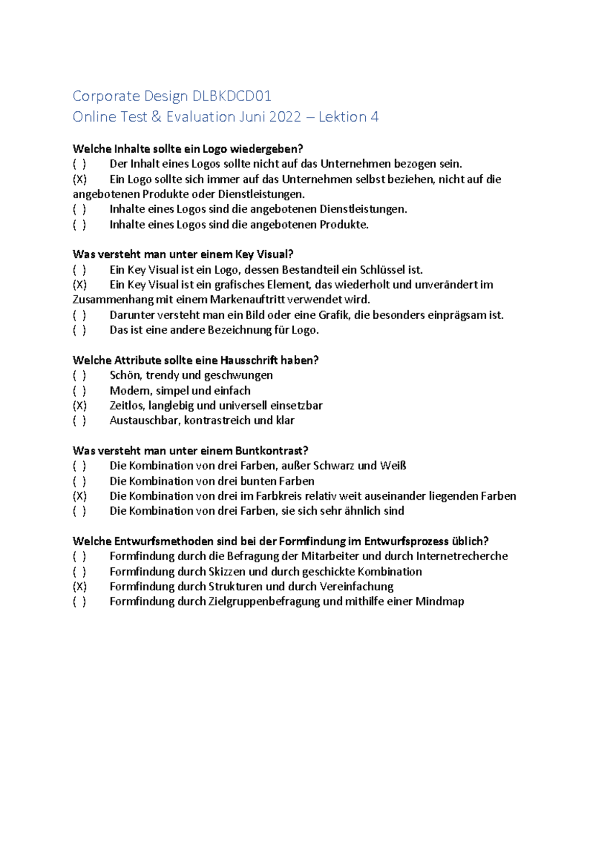 Corporate Design-online-test-evaluation-juni-2022-lektion-4 - Corporate ...