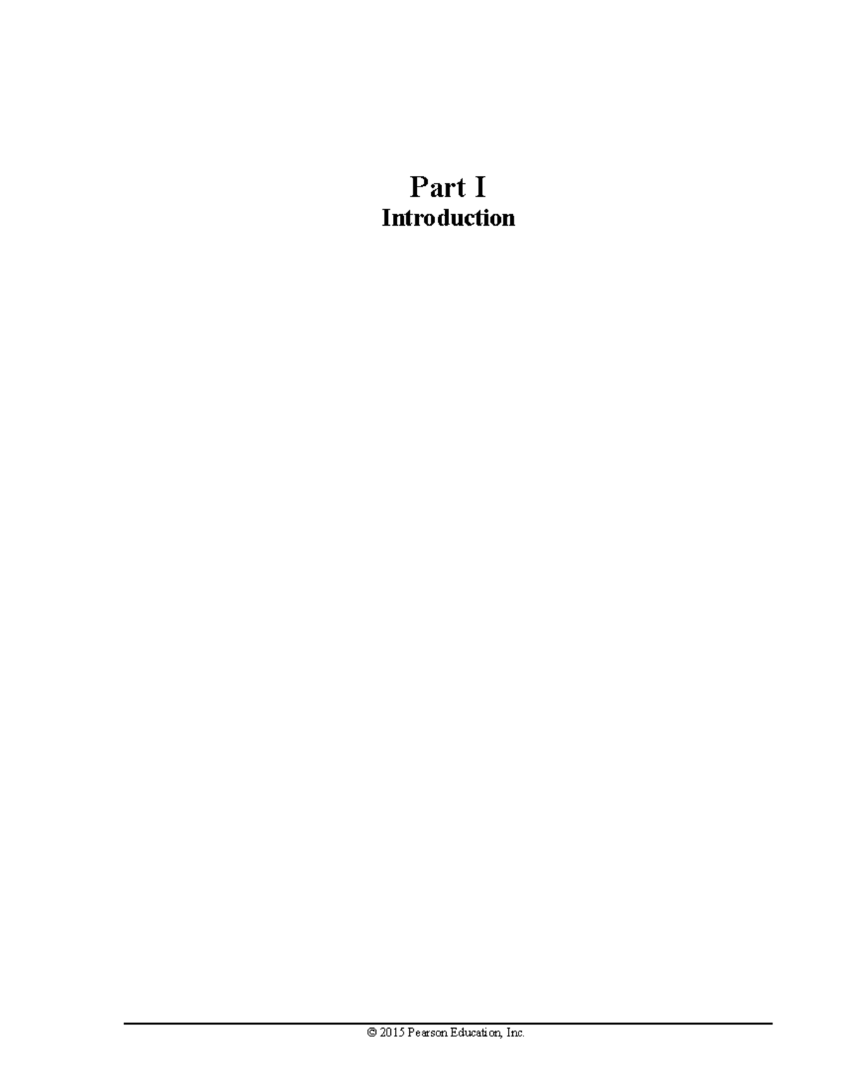 Test Book Solution Manual Ch1 Part I Introduction © 2015 Pearson