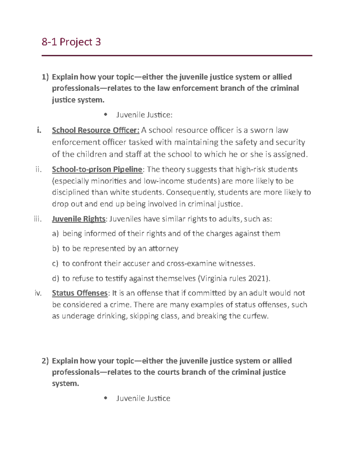 8-1 Project 3 - This is my coursework for this class - 8-1 Project 3 1 ...