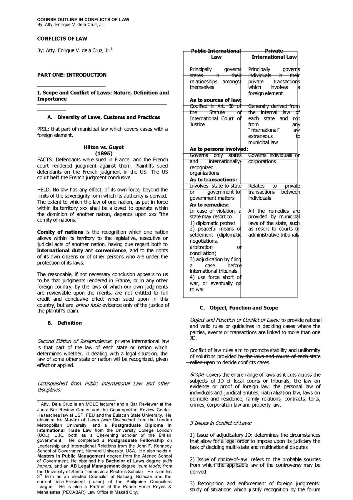 conflict-of-laws-notes-by-coquia-compress-course-outline-in-conflicts