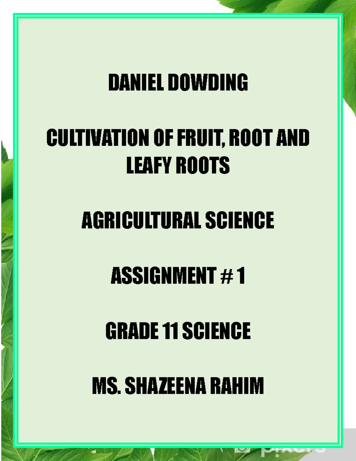 agricultural science assignment grade 12