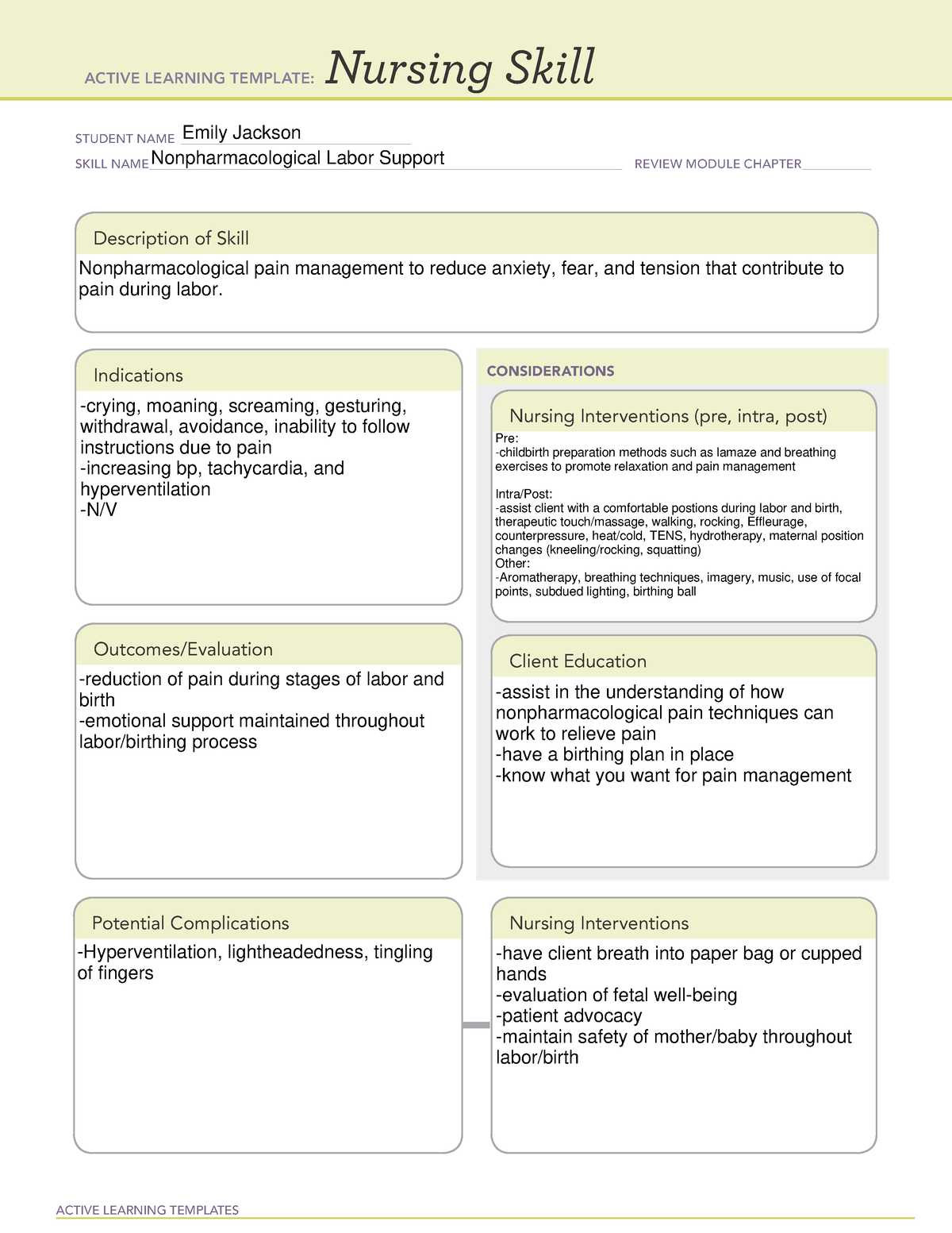 Active Learning Template Nursing Skill-1 - ACTIVE LEARNING TEMPLATES ...
