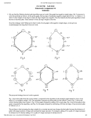 CS 323 700 Assignment 3 Solutions - CS 323/700 Fall 2018 Homework ...