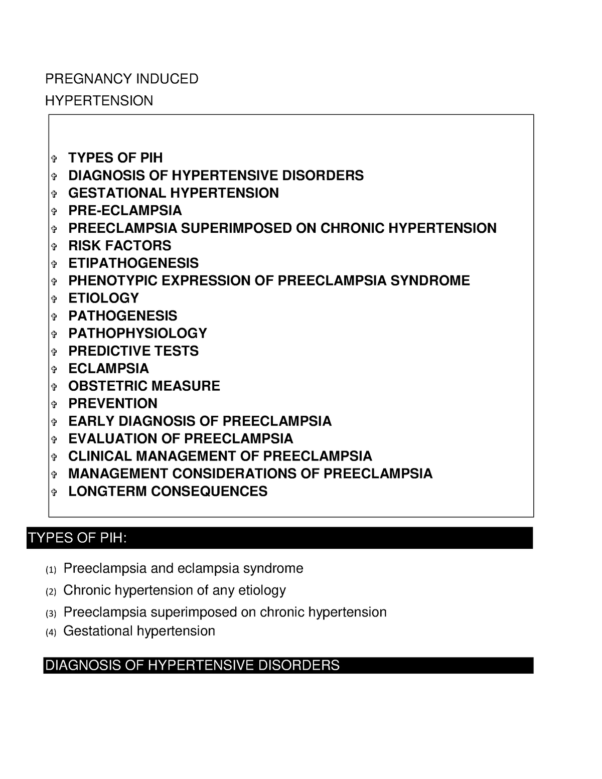 pregnancy induced hypertension essay