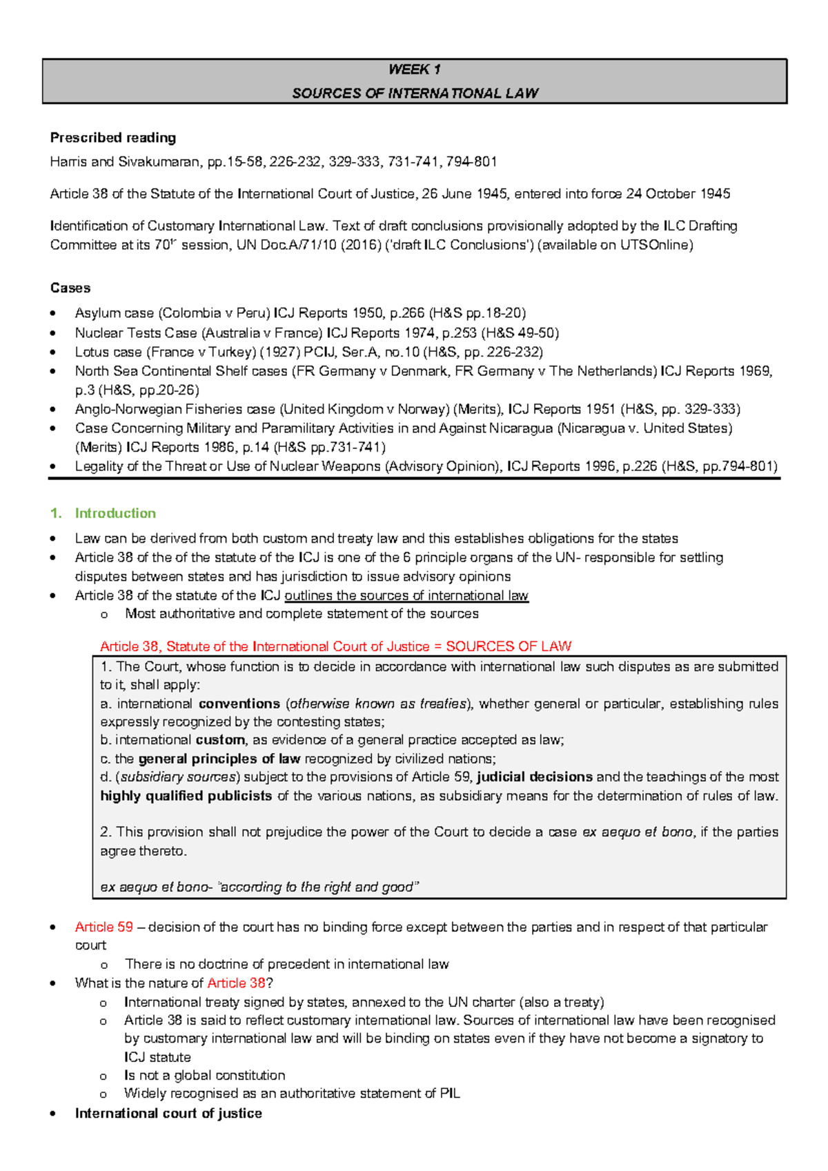 PIL Part A Topic 1-6 - Lecture notes 1-6 - WEEK 1 SOURCES OF ...