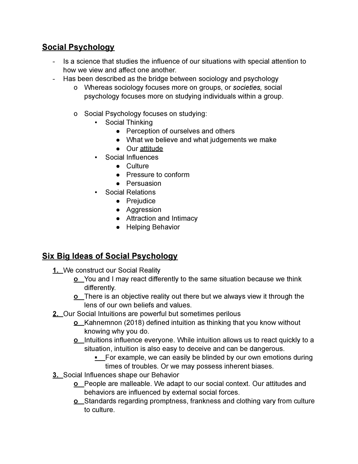 literature review social psychology topics