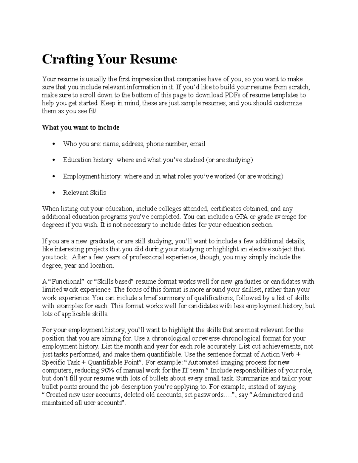 resume-template-on-notion