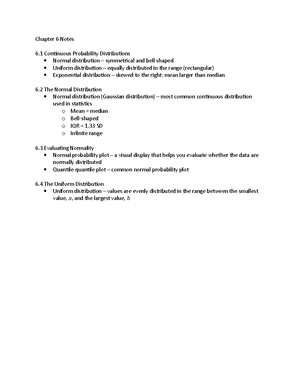 Chapter 4 Notes - Chapter 4 Notes 4 Basic Probability Concepts ...