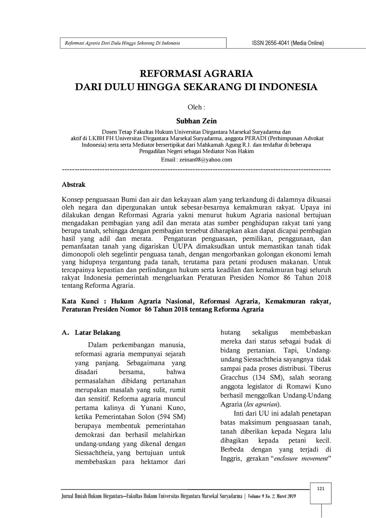 Pertanahan Di Indonesia 121 Reformasi Agraria Dari Dulu Hingga Sekarang Di Indonesia Oleh 1784