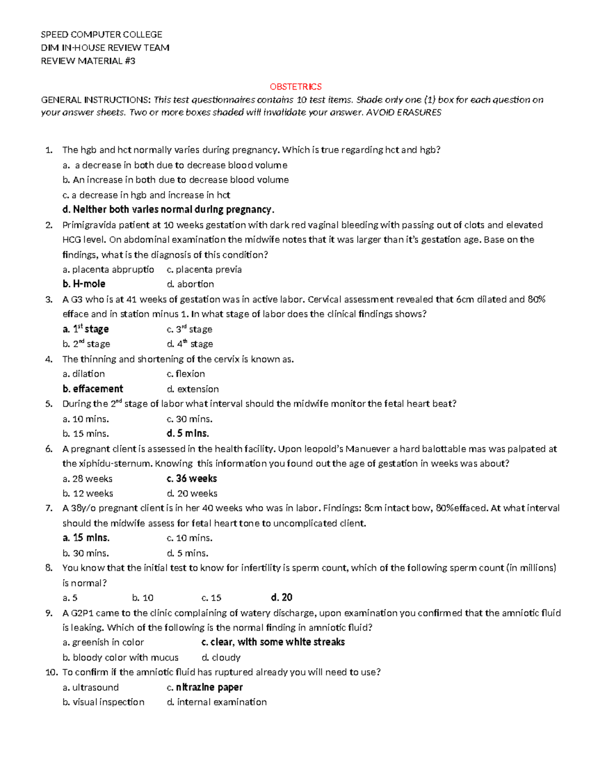 Review-Material 3 - SPEED COMPUTER COLLEGE DIM IN-HOUSE REVIEW TEAM ...