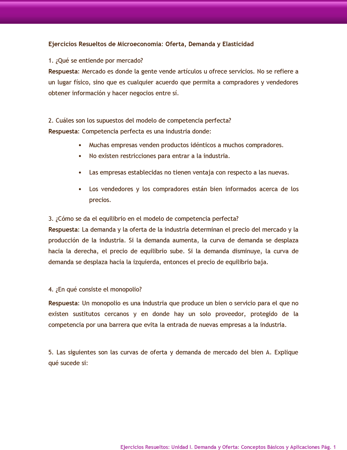 Ejercios Resueltos Unidad I - Ejercicios Resueltos De Microeconomia ...