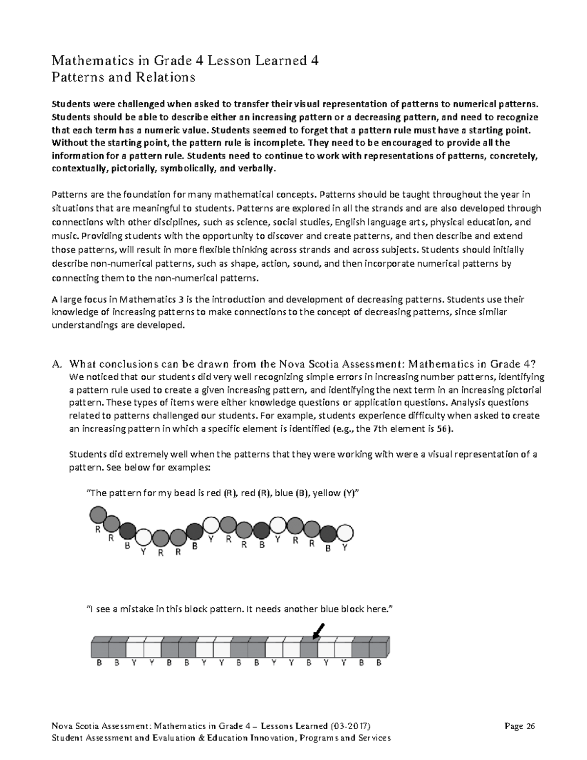 M4EN Lessons Learned(032017 )45 Nova Scotia Assessment