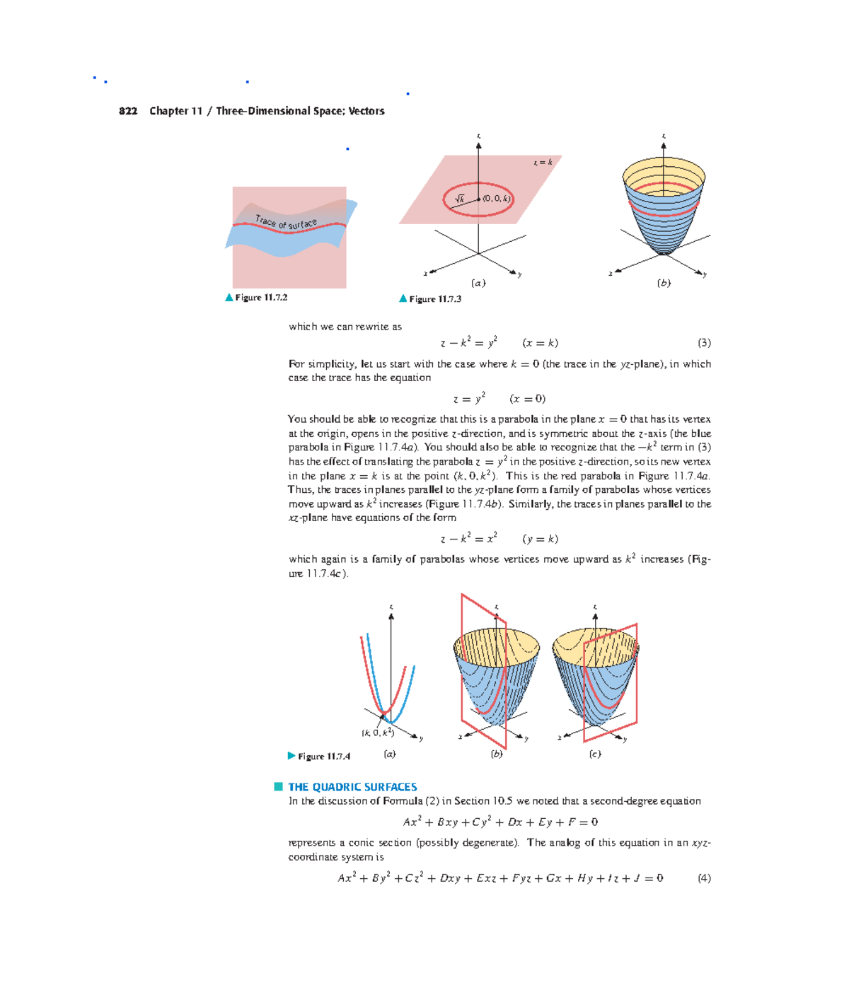 Math work ch11-7 - Math work - 822 Chapter 11 / Three-Dimensional Space ...