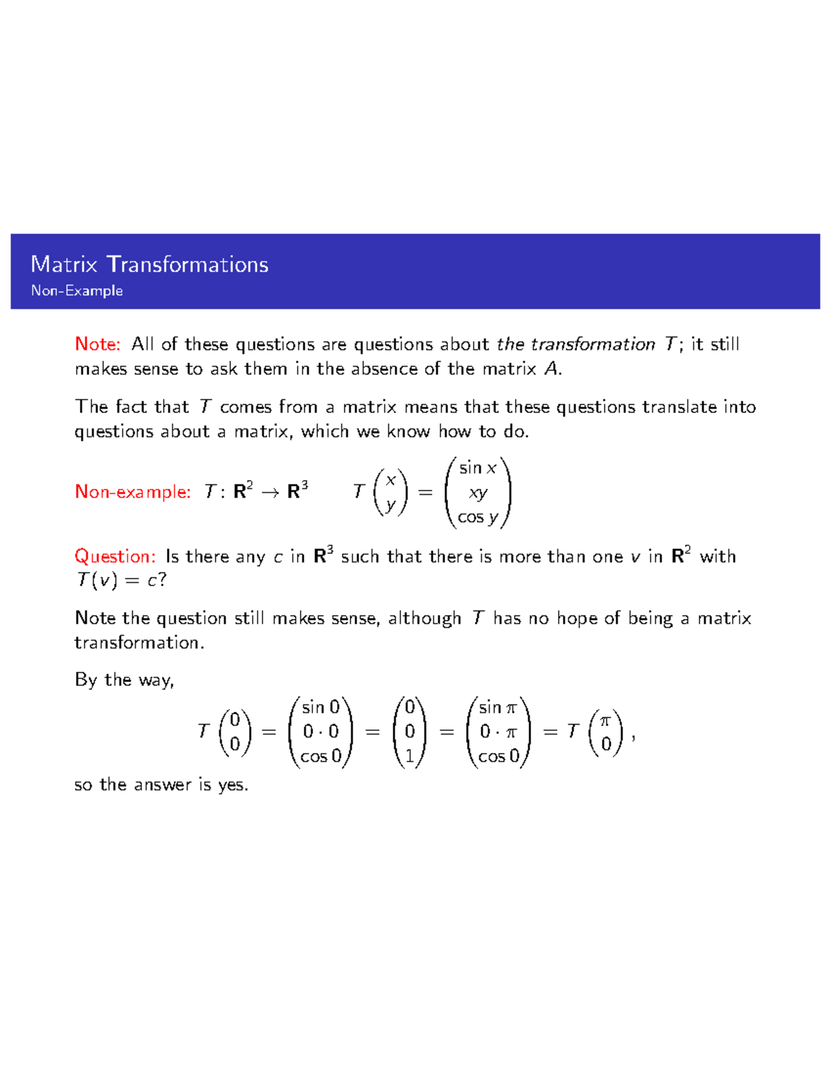 MATH 1553 Module 3 - MATH 1553, Professor Jonathan Simone - Matrix ...