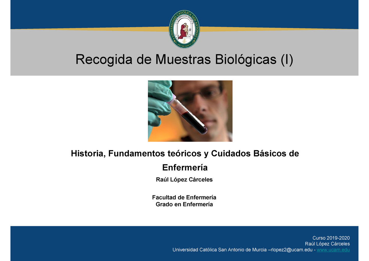 Seminario+8º Registro De Muestras Biologicas - 1 Historia, Fundamentos ...