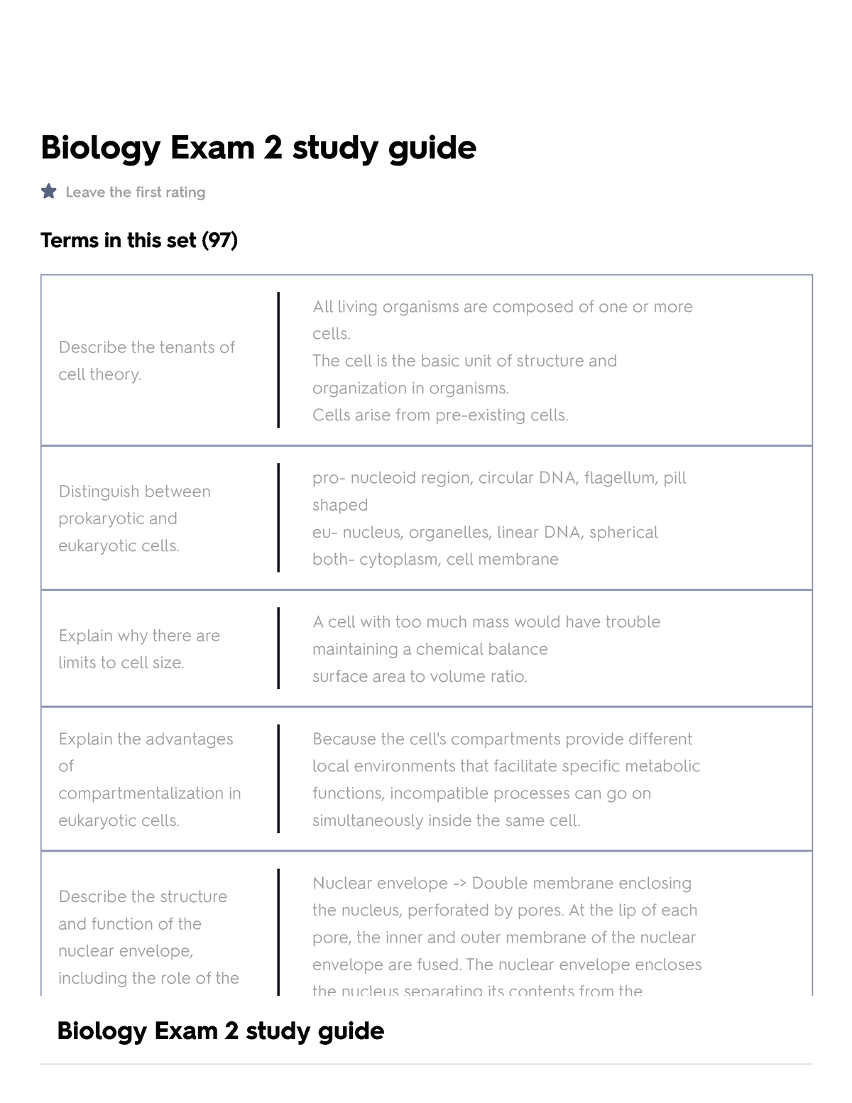 Biology Exam 2 study guide Flashcards Quizlet Biology Exam 2 study
