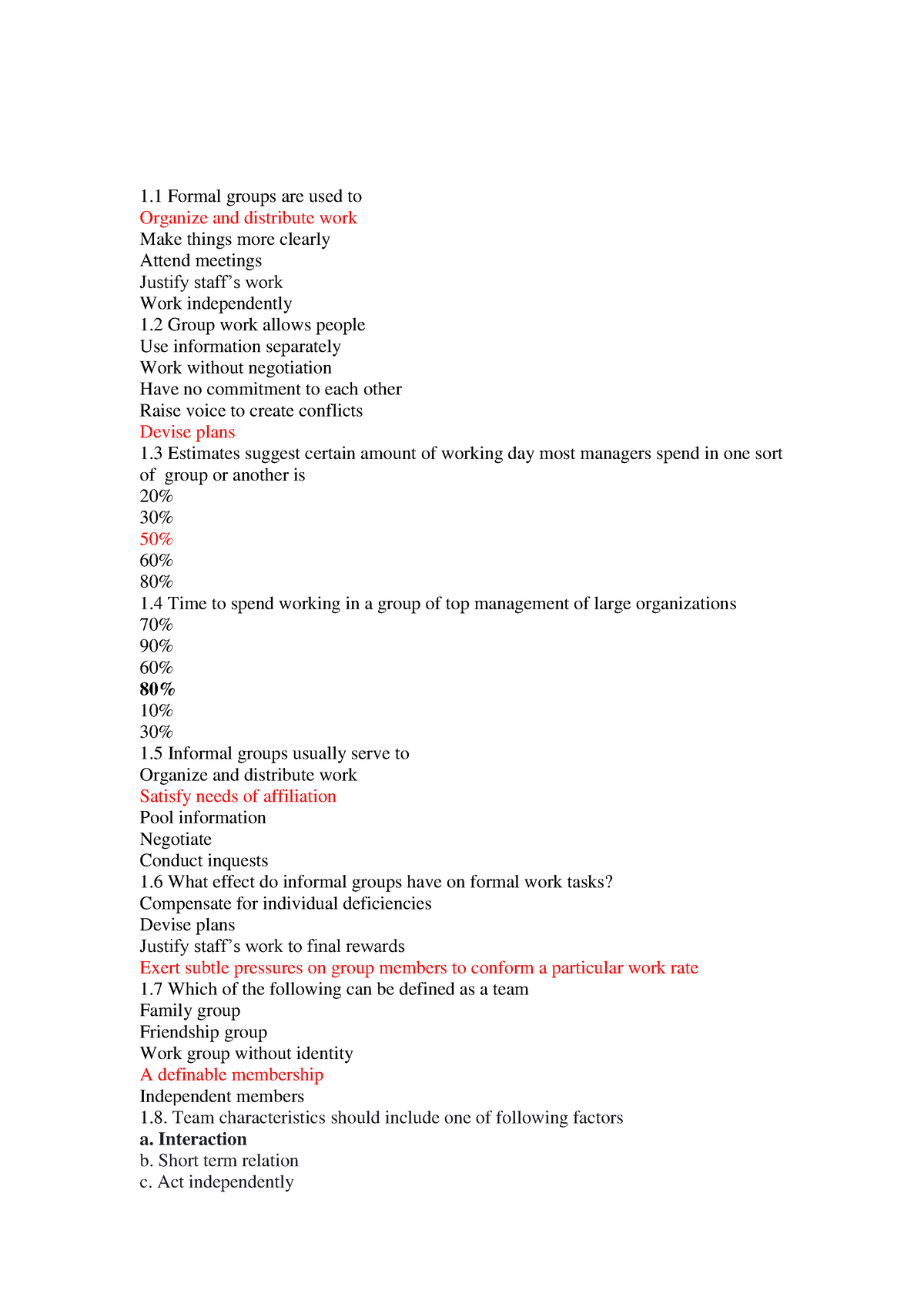 QUIZ SSG104 - Ssg - 1 Formal Groups Are Used To Organize And Distribute ...