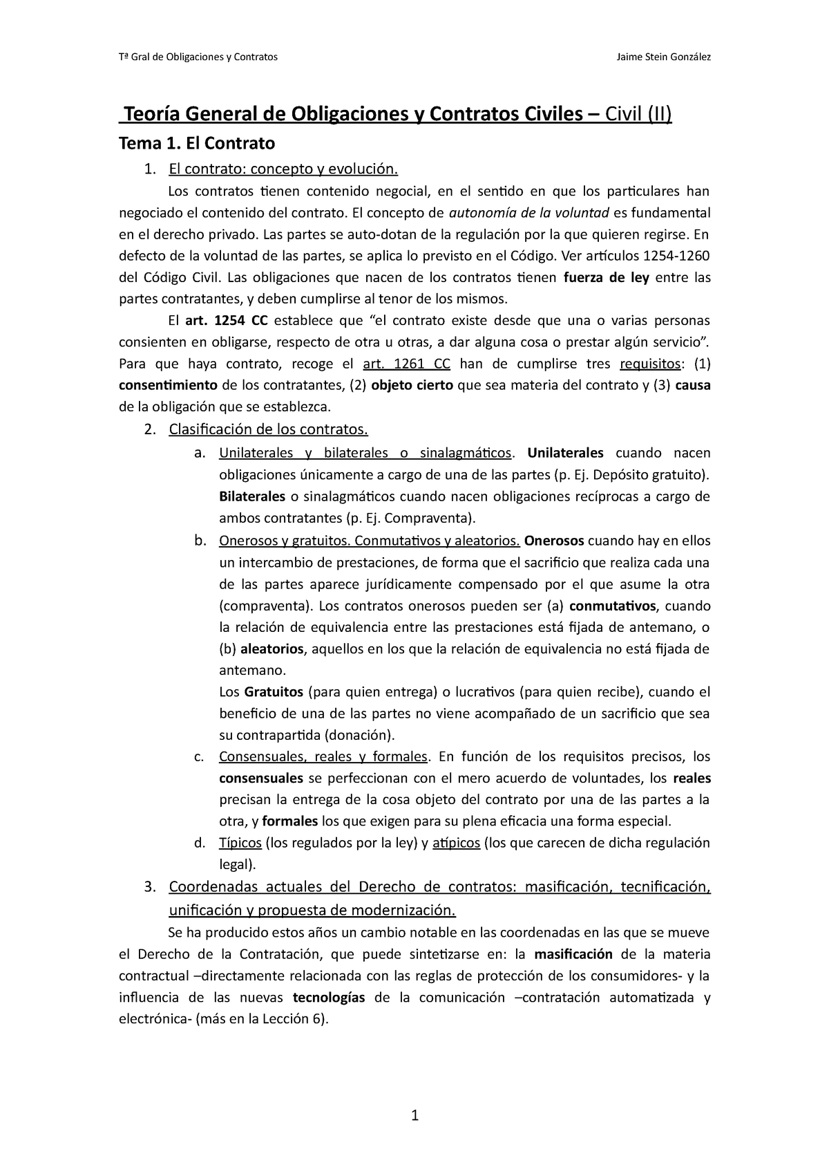 Apuntes Obligaciones Y Contratos Teoría General De Obligaciones Y Contratos Civiles Civil 3880