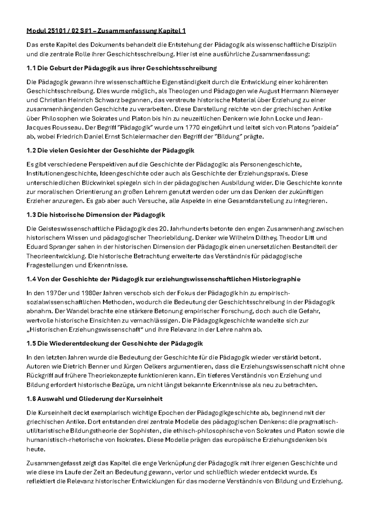 Faust 1 Zusammenfassung Der Kapitel Modul 25101 02 S#1 Zusammenfassung komplett Kapitel 1 - 7 - Das erste