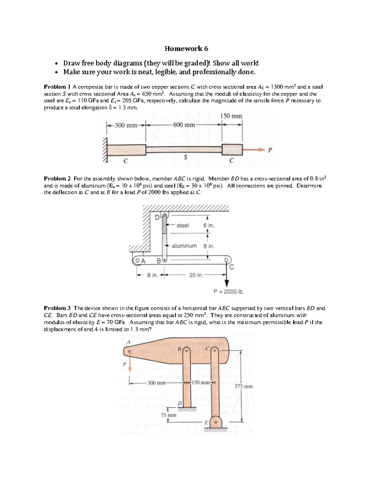Homework+6 - First homework of the semester. - Homework 6 • Draw free ...