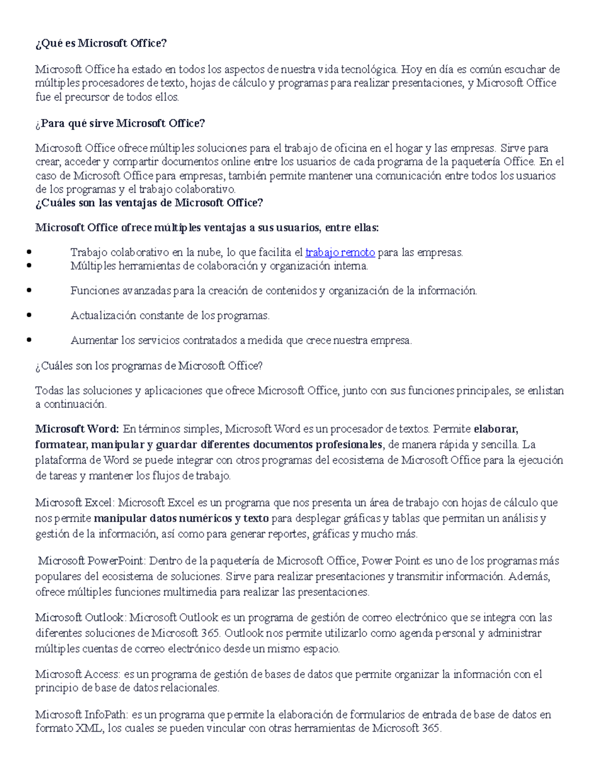 Qué es Microsoft Office ¿Qué es Microsoft Office? Microsoft Office ha