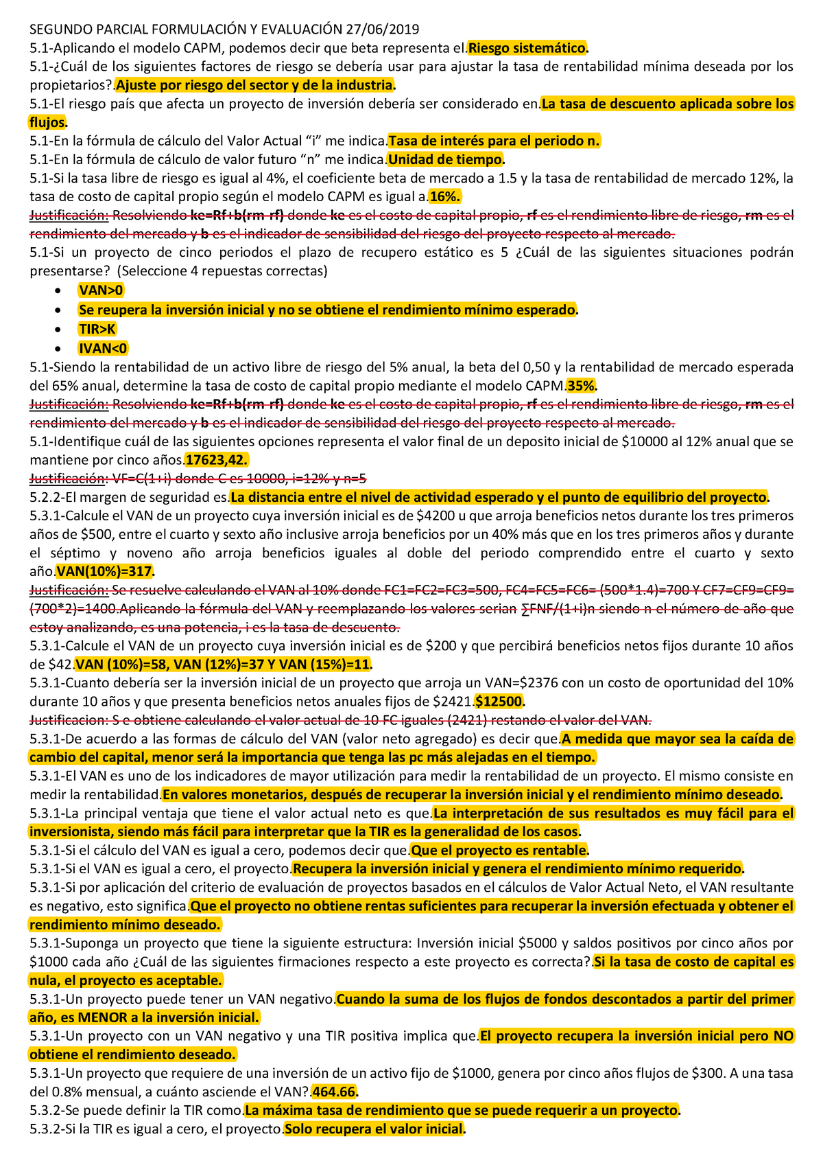 Segundo Parcial FYE-1 - ... - SEGUNDO PARCIAL FORMULACIÓN Y EVALUACIÓN ...