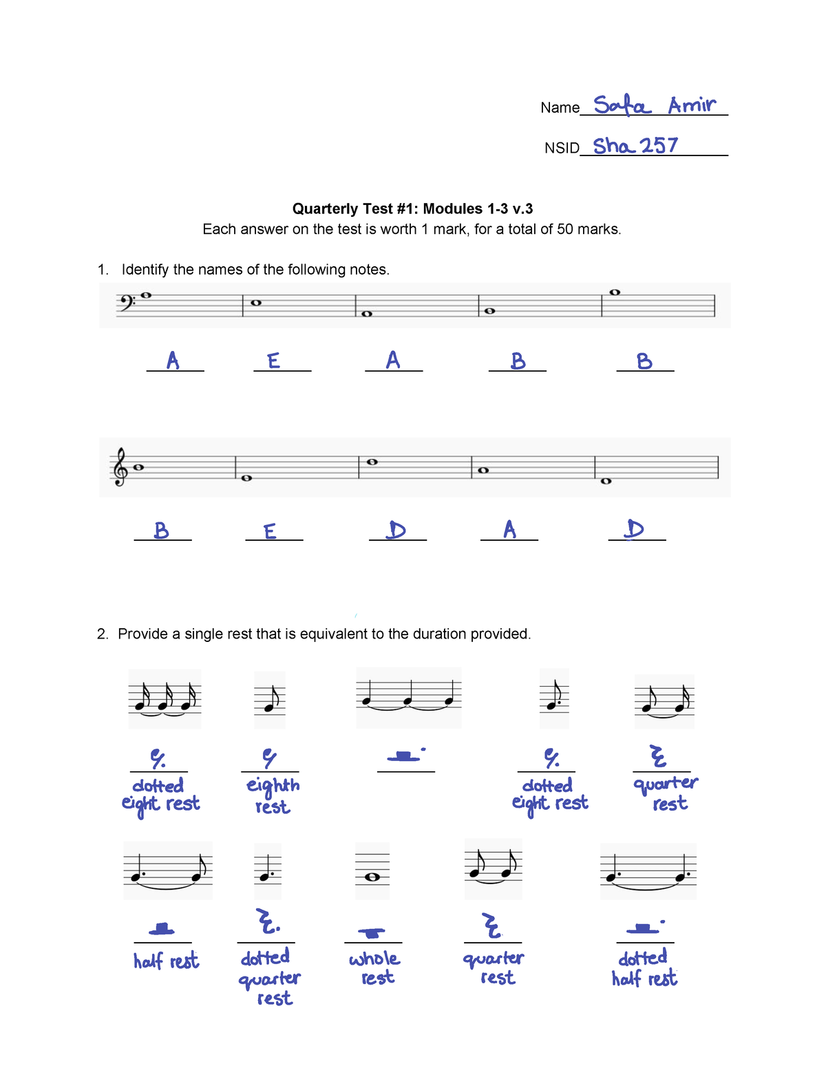 music assignment meaning