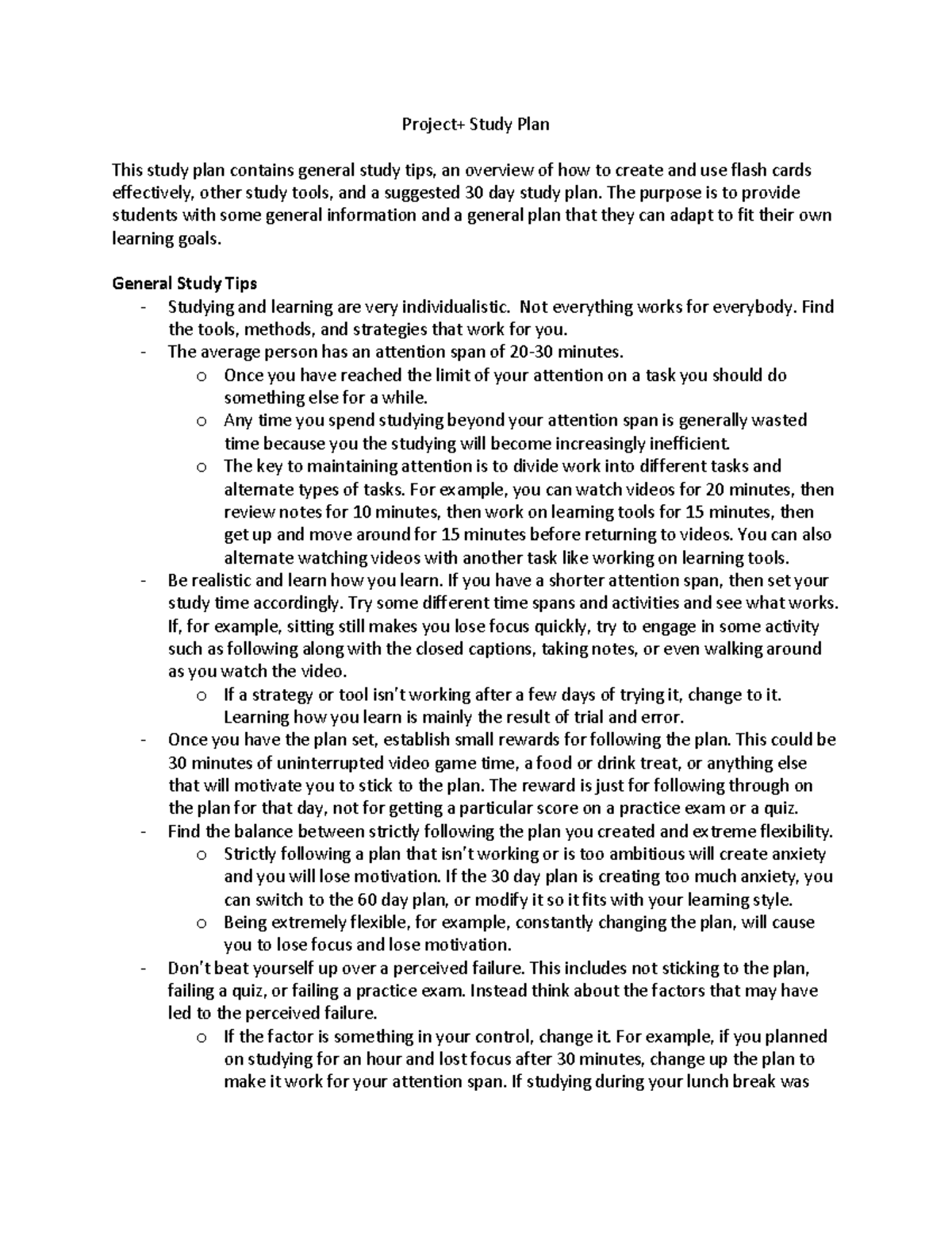 Project++(PK0-005)+Study+Plan+ - Project+ Study Plan This study plan ...