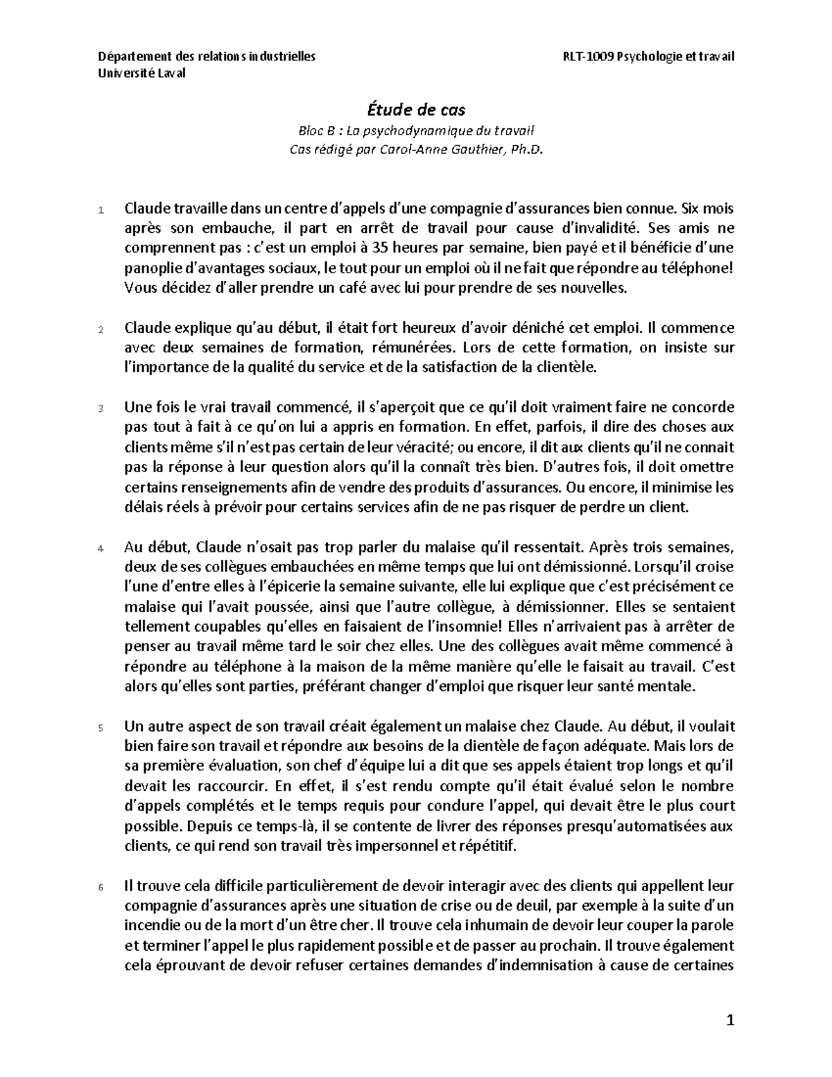 Cas B - solutionnaire - RIEN - Université Laval Étude de cas Bloc B ...