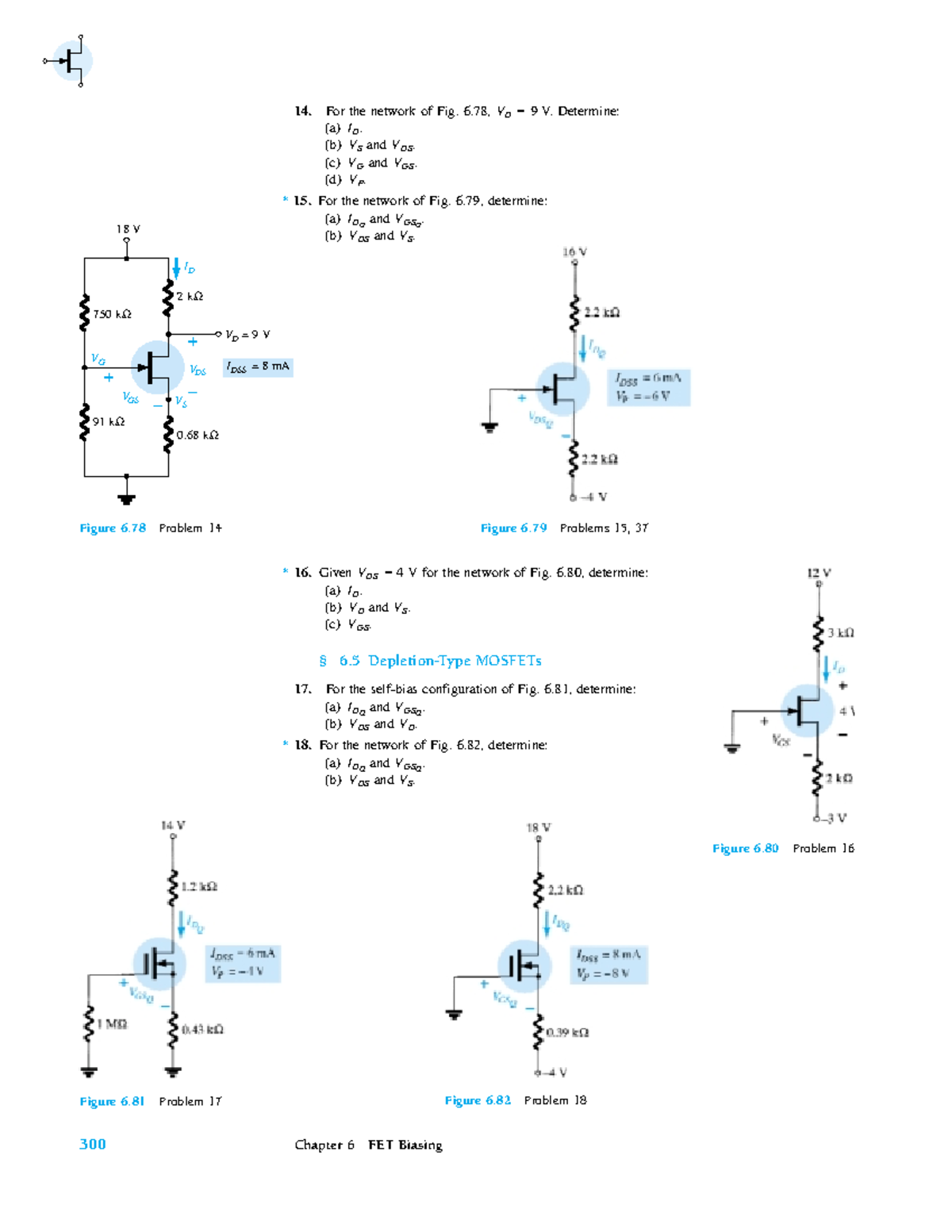 Electronics-31 - Electronics - 300 Chapter 6 FET Biasing 2 kΩ 18 V 750 ...