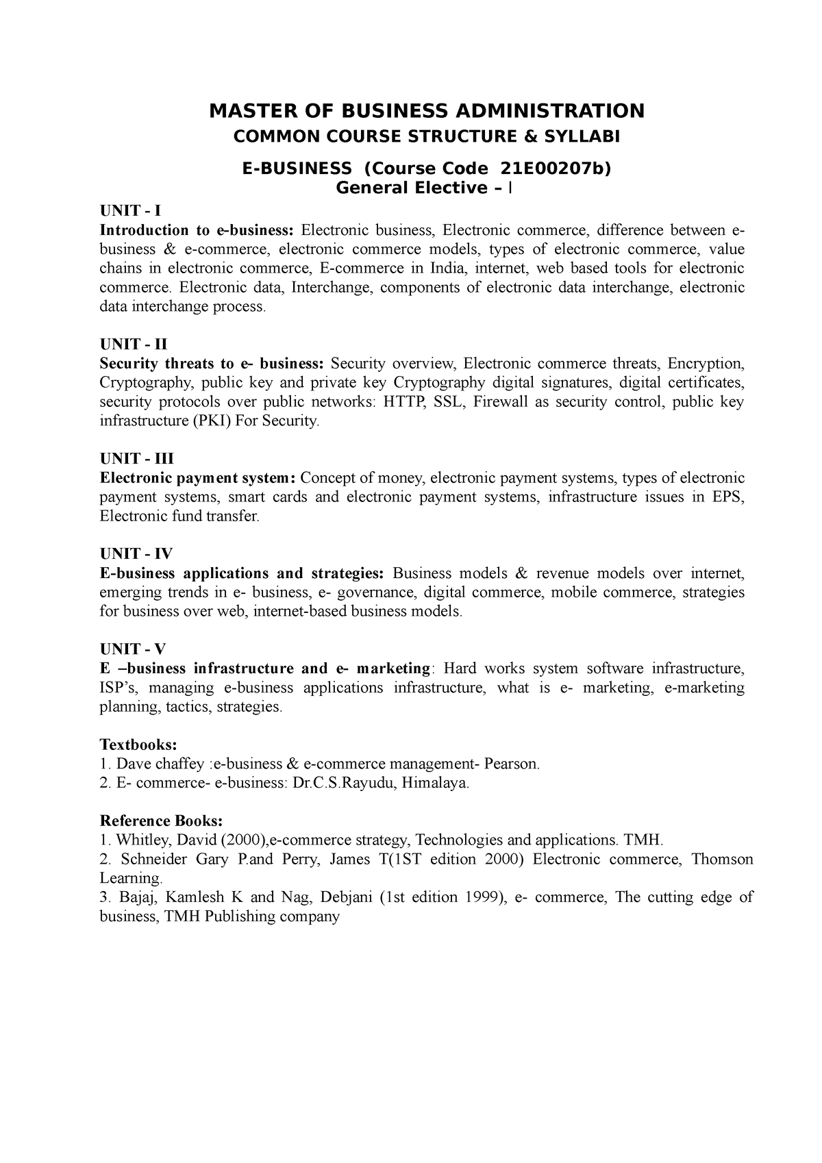 Syllabus 2 Sem - Information - COMMON COURSE STRUCTURE & SYLLABI E ...