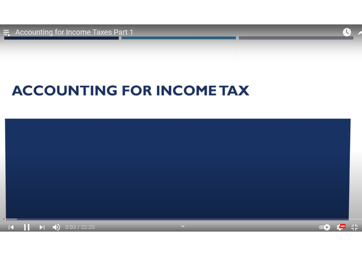 Accounting For Income Tax By Brian - Accountancy - Studocu