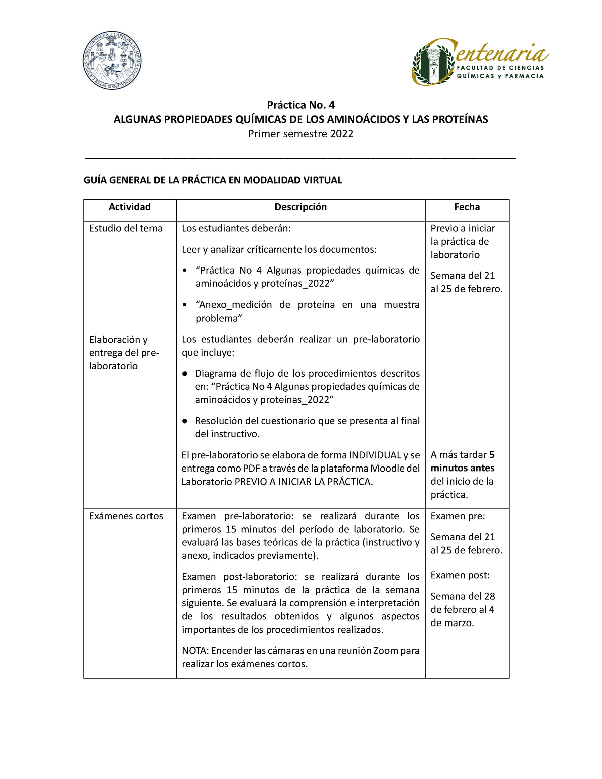 BQ1 Práctica No 4 Algunas Propiedades Qu Ã Micas De Los Amino Ã¡cidos Y ...