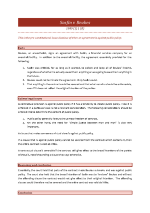 KTR211 assignment - CREATE A CLAUSE THAT SPECIFIES A) Clauses aimed at ...