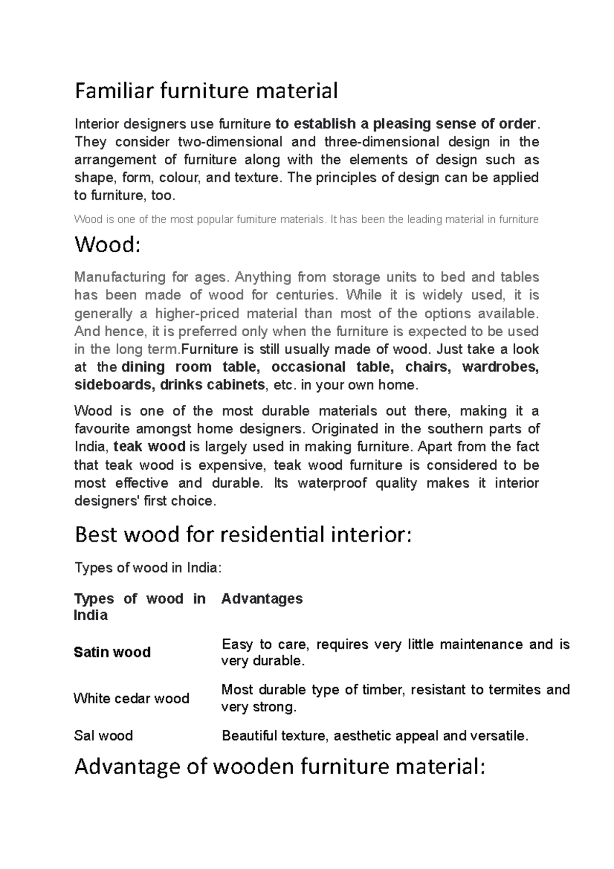 Familiar furniture material - Familiar furniture material Interior ...