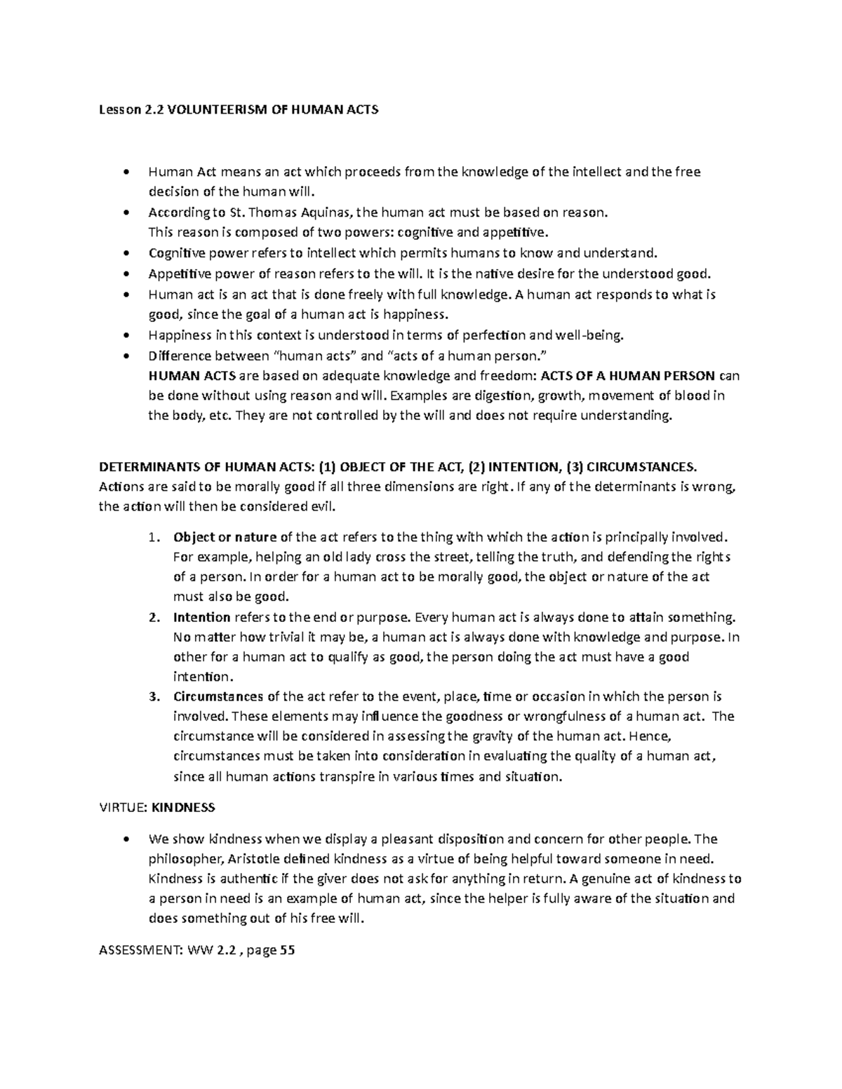 Lesson+2.2+Notes+on+Volunteerism - Lesson 2 VOLUNTEERISM OF HUMAN ACTS ...