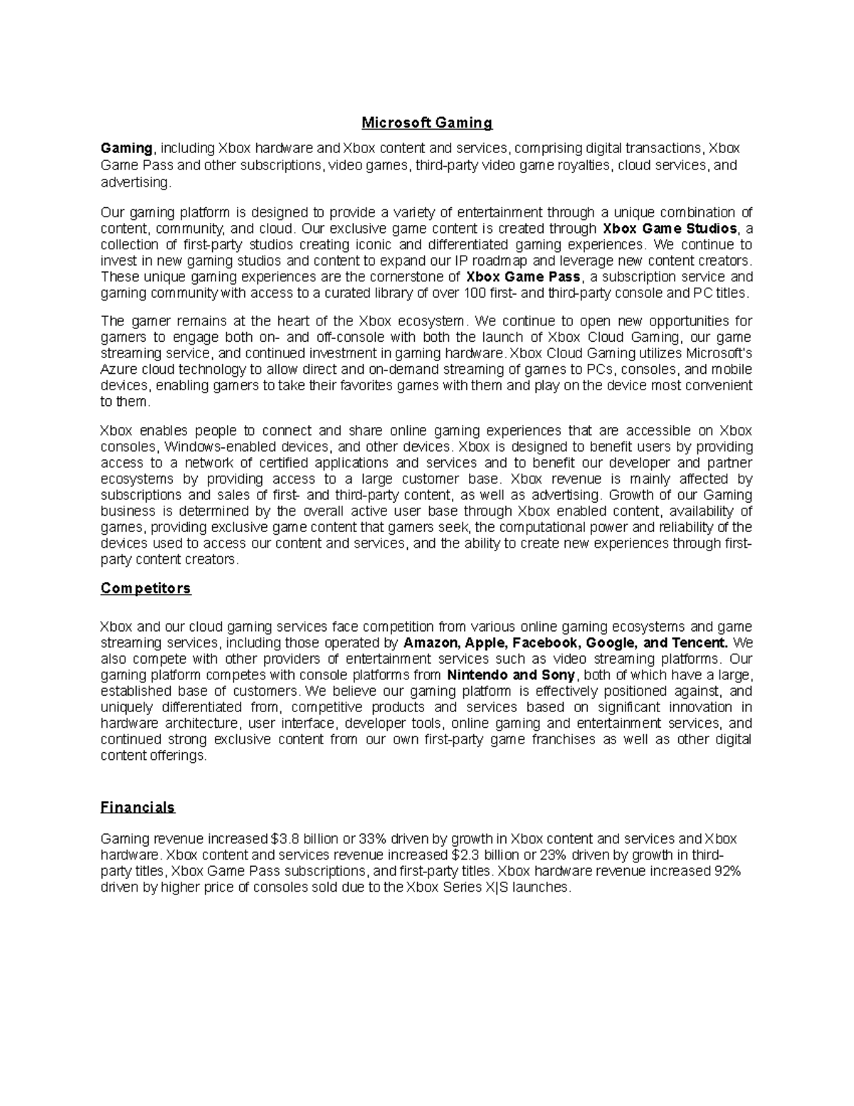 Microsoft Gaming Case I Microsoft Gaming Gaming, including Xbox